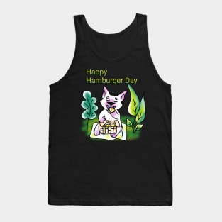 Happy hamburger Day Tank Top